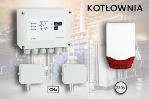System Detekcji Gazu do kotłowni z 2 czujnikami